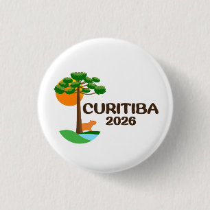 Curitiba Brasilien 2026 Internationaler Konvention Button