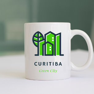 Curitiba Brasilien Lateinisch Nachhaltig grüne Sta Kaffeetasse