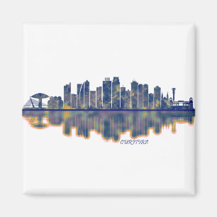 Curitiba Skyline Magnet