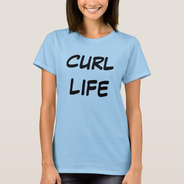 Curl Life Women's Bella+Leinwand Flowy Circle Top (Vorderseite)