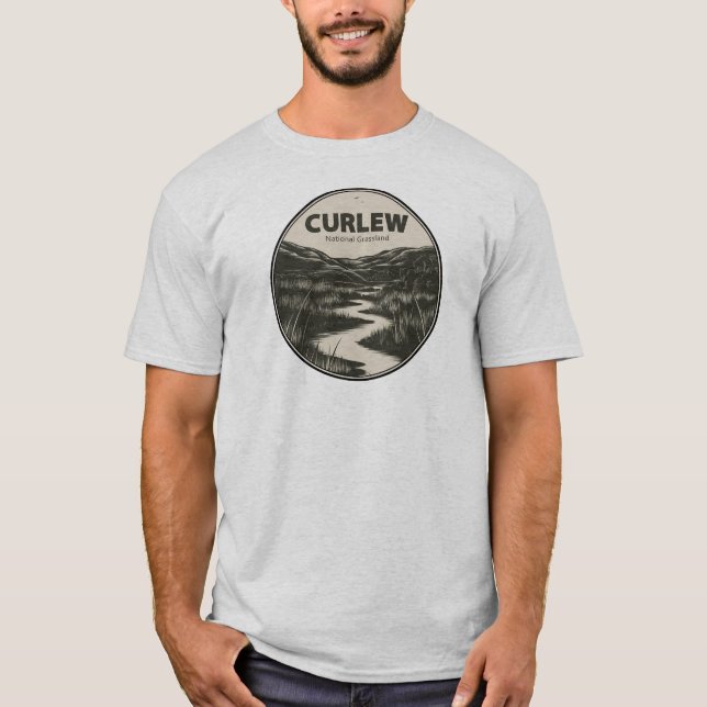 Curlew National Grassland Idaho Stream T-Shirt (Vorderseite)