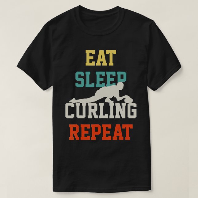 Curling (27) T-Shirt (Design vorne)