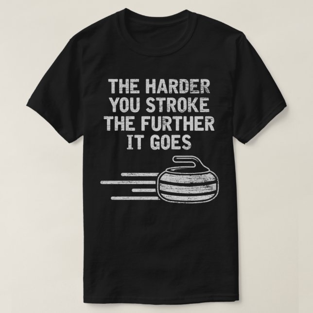 Curling beruflich T-Shirt (Design vorne)