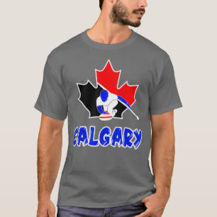 Curling Calgary für den kanadischen Curling Fan un T-Shirt