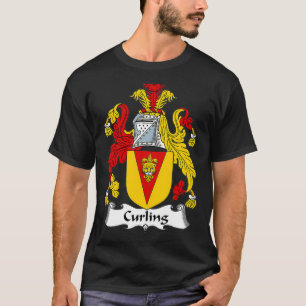 Curling Coat of Arms Familienwappen T-Shirt