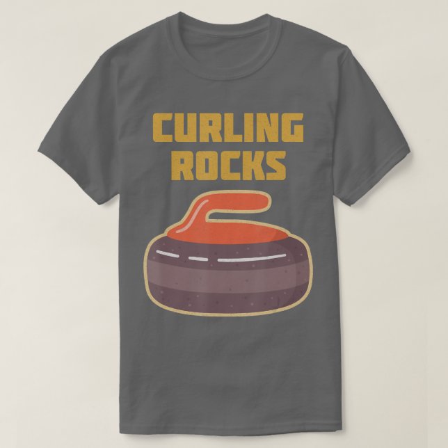 Curling Curler Broom Precision Sport Rink Curling T-Shirt (Design vorne)