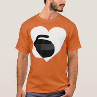 Curling Curling Stein im Herzen T-Shirt