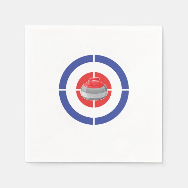 Curling eines Eisschachbretts-Geschenkes Serviette (Vorderseite)