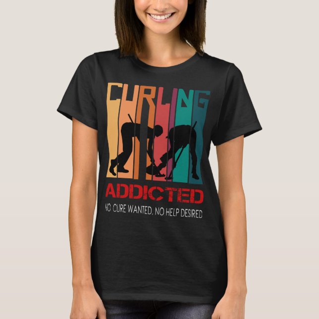 Curling-Eiskunstlauf T-Shirt (Vorderseite)