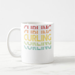Curling-Eisstock-Schießen Kaffeetasse
