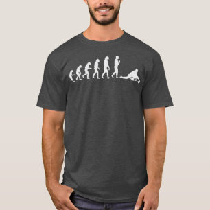 Curling Evolution Niedlich Curler Player Winter T-Shirt