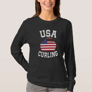 Curling für Männer Frauen, die Spieler in den USA T-Shirt