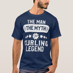 Curling für Men Funny Curler-Geschenk für Väter T-Shirt