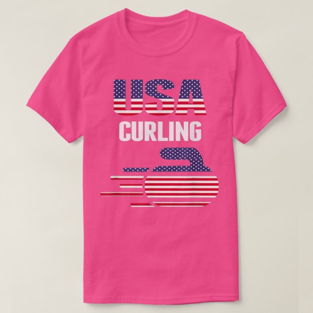 Curling-Geschenke T-Shirt (Design vorne)