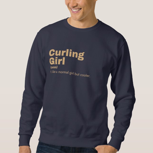 Curling  Girl - Curling  Sweatshirt (Vorderseite)