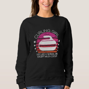 curling girl sweatshirt