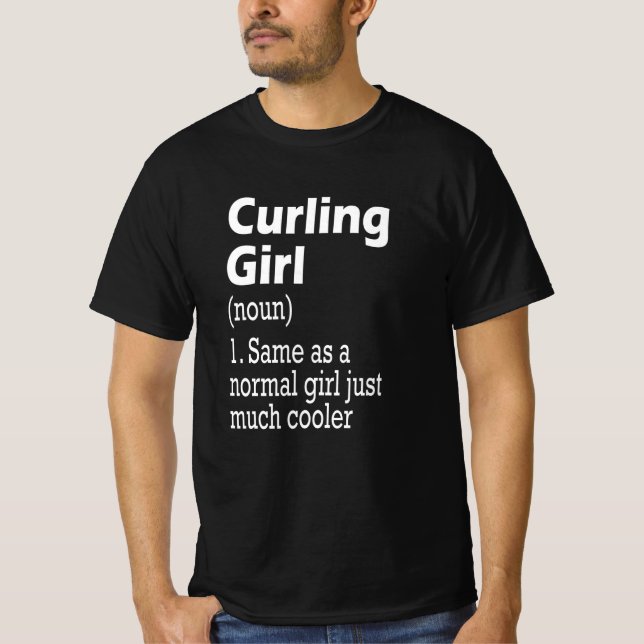 Curling Girl T-Shirt (Vorderseite)