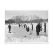 Curling im Central Park, New York