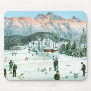 Curling in der Schweiz Mousepad