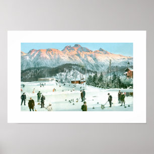 Curling in der Schweiz Poster