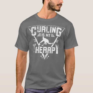 Curling ist meine Therapie T-Shirt