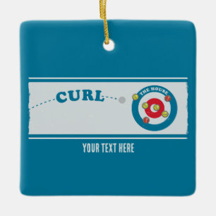 Curling Keramikornament