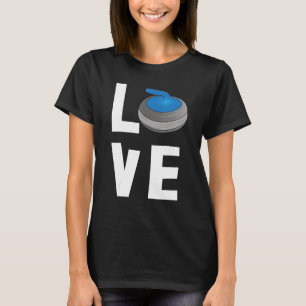 Curling Liebe Gaming  Männer Das größte Curling de T-Shirt