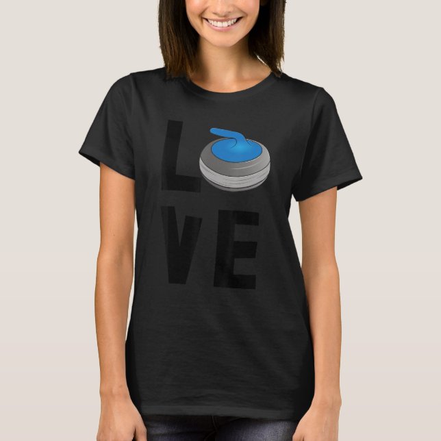 Curling Love Gaming  Men World's Greatest Curling  T-Shirt (Vorderseite)