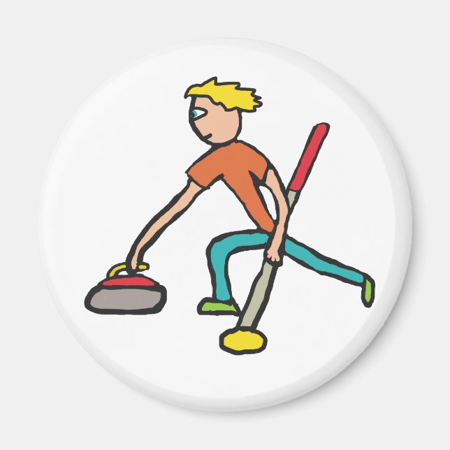 Curling Magnet (Vorne)