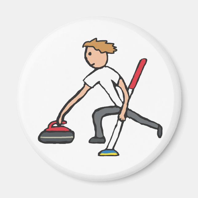 Curling Magnet (Vorne)