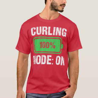 Curling-Modus im Batterieladespielmodus T-Shirt