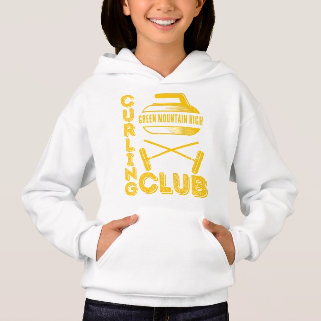 Curling, Name des Schulklub-Teams Hoodie (Vorderseite)