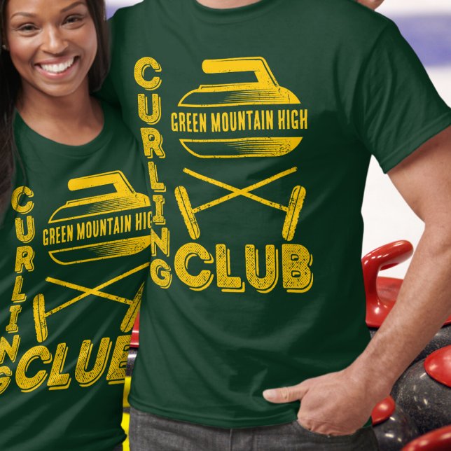 Curling, Name des Schulklub-Teams T-Shirt (Von Creator hochgeladen)