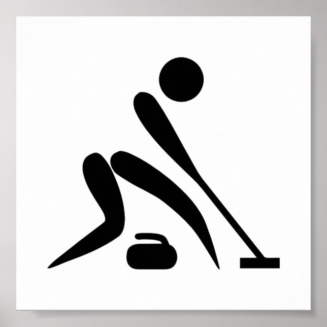 Curling Pictogram Poster (Vorne)