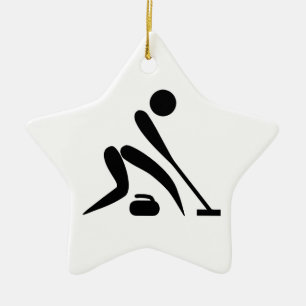 Curling Piktogramm Keramikornament