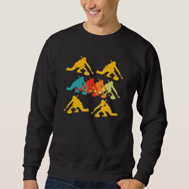 Curling Player Crew Team Coach Stones Winter IS Sweatshirt (Vorderseite)