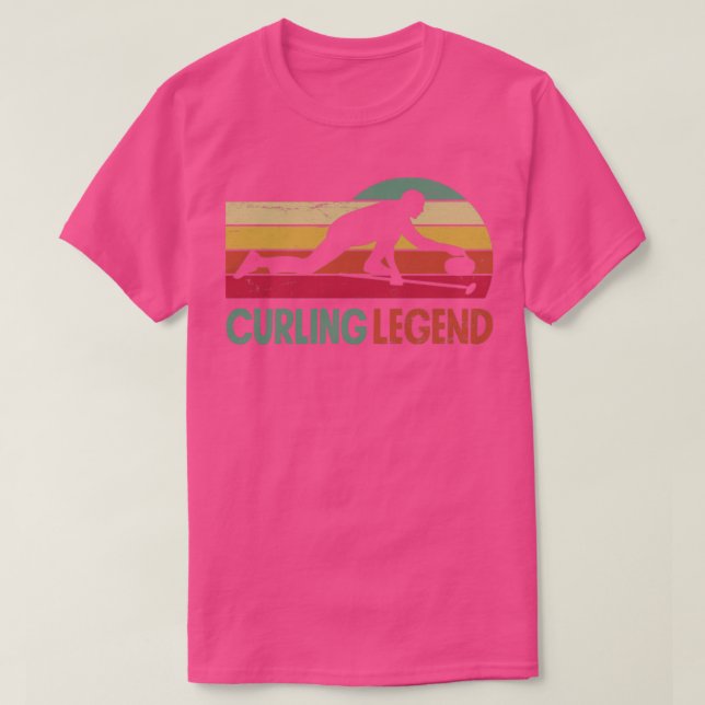 Curling Player Curler Curling Legend T-Shirt (Design vorne)