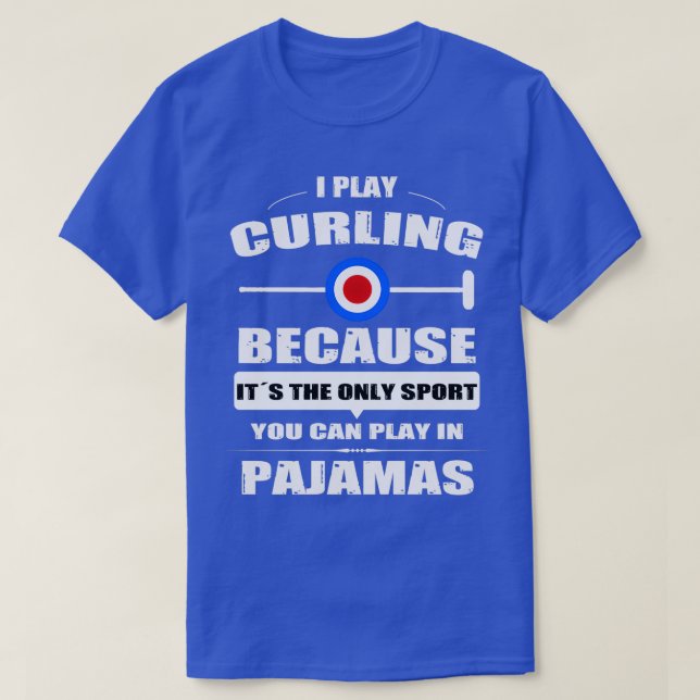 Curling Player Winter Sports Curling Stone Curler T-Shirt (Design vorne)