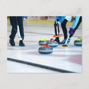 Curling Postkarte