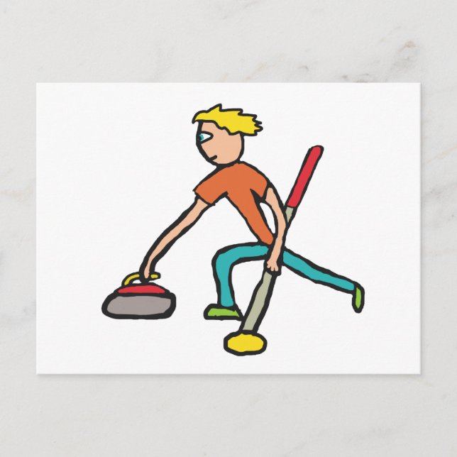 Curling Postkarte (Vorderseite)