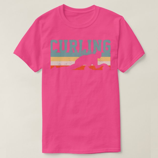 Curling Retro T-Shirt (Design vorne)