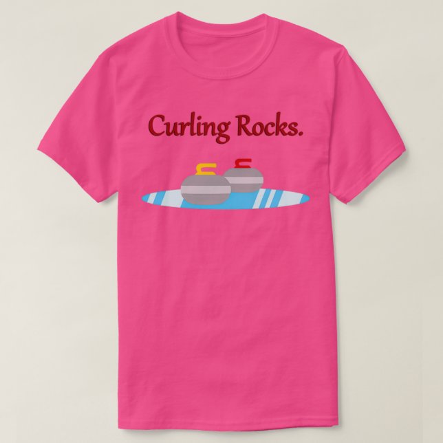 Curling Rocks 3 T-Shirt (Design vorne)
