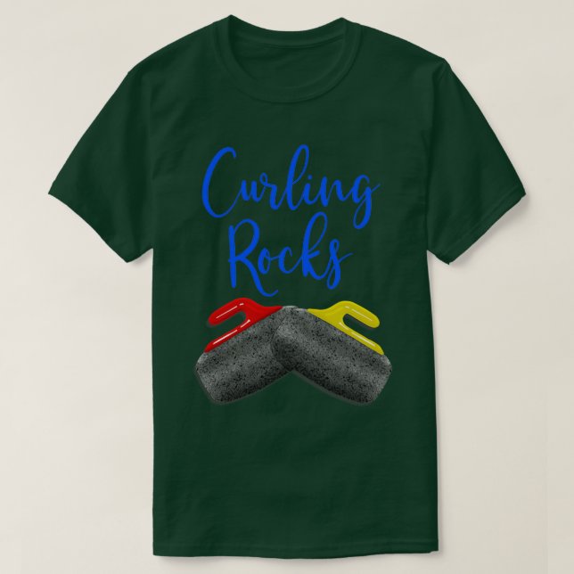 Curling Rocks 5 T-Shirt (Design vorne)