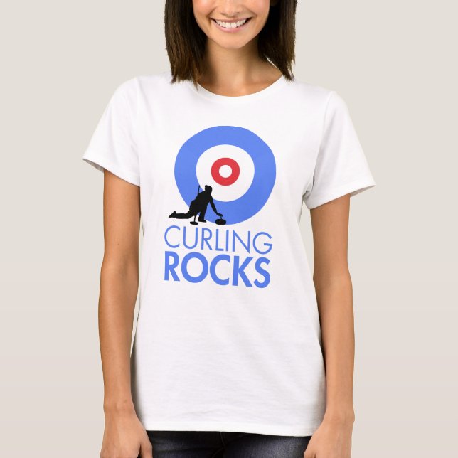 Curling Rocks T-Shirt (Vorderseite)