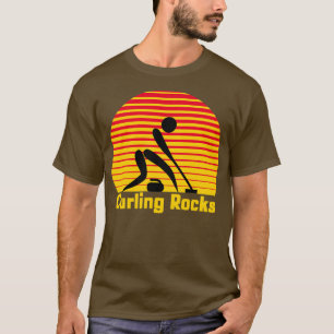 Curling Rocksretro1 T-Shirt