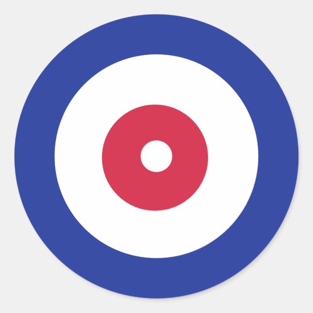 Curling Runder Aufkleber (Vorderseite)