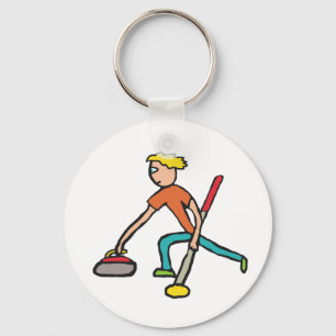 Curling Schlüsselanhänger