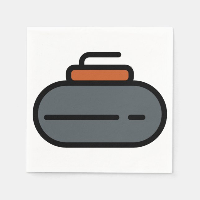 Curling Serviette (Vorderseite)