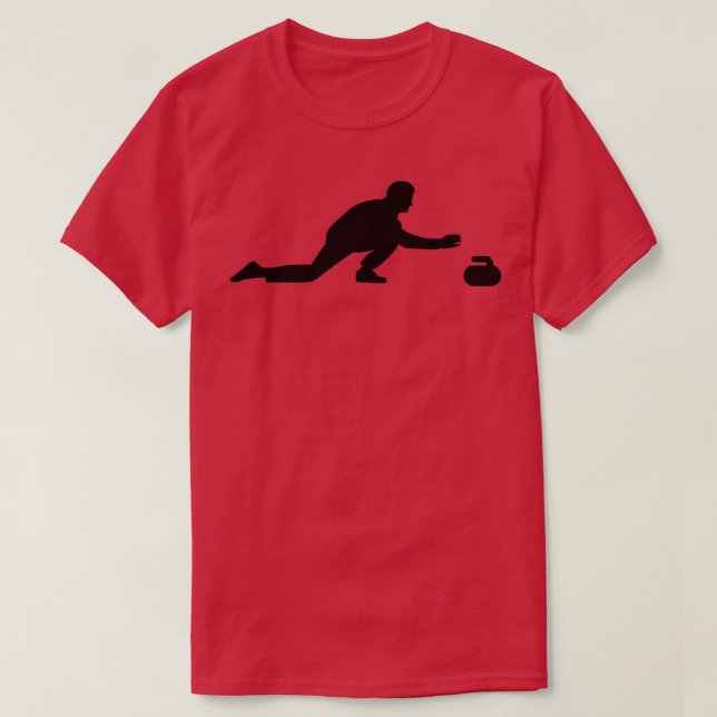 Curling-Spieler 14 T-Shirt (Design vorne)