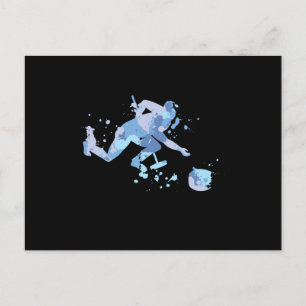 Curling Splash Postkarte